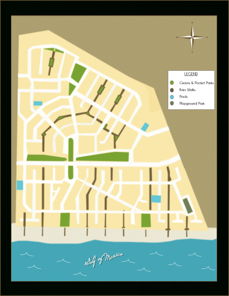 Rosemary Beach Florida Neighborhood Parks And Krier Walks Rosemary Beach Florida Map 