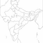 Royalty Free, Printable, Blank, India Map With Administrative   Printable Outline Map Of India