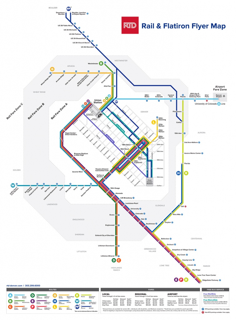 Rtd | Light Rail System Map - California Train Map