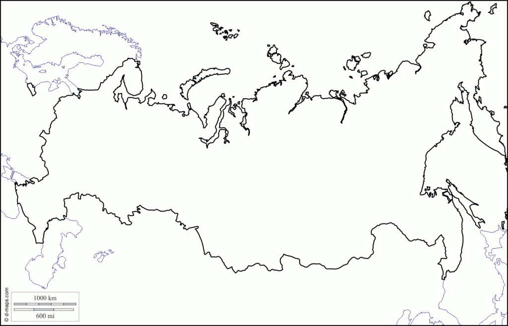 Russia Printable Copy Blank Outline Maps - Berkshireregion - Free Printable Map Of Russia
