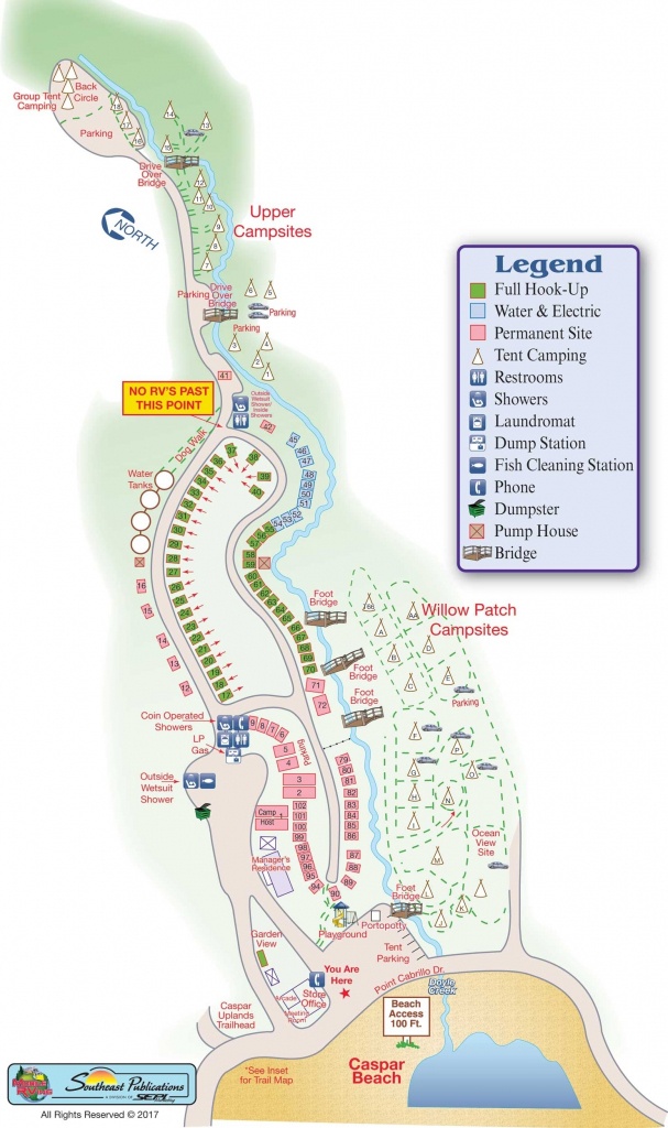 Rv Parks California Coast Map – Map Of Usa District - Rv Parks California Map