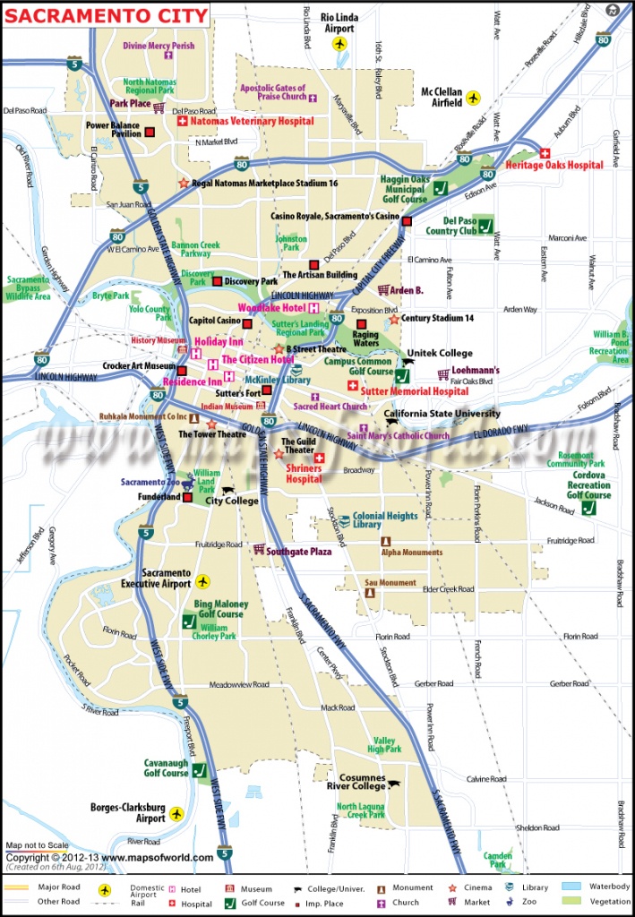 Sacramento City Map, Ca - The Capital Of California - Google Maps Sacramento California