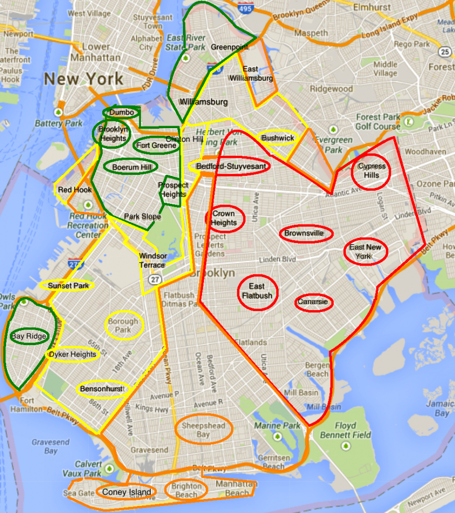 Safest Brooklyn Neighborhoods | Start Spreading The News In 2019 - Printable Map Of Brooklyn Ny Neighborhoods