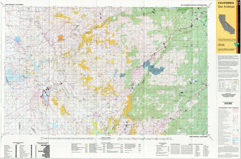 San Andreas California Blm Surface Management Maps – Zegold - Blm Map California