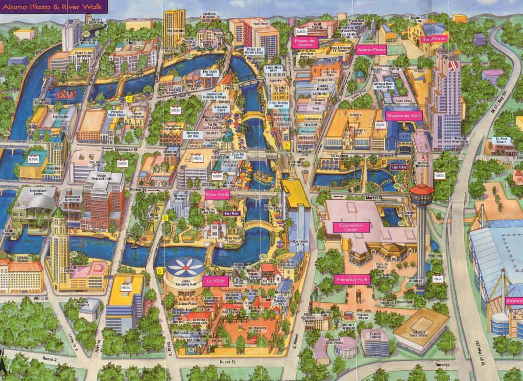 San Antonio | San Antonio, Texas Tourist Map See Map Details From - Map Of Hotels In San Antonio Texas