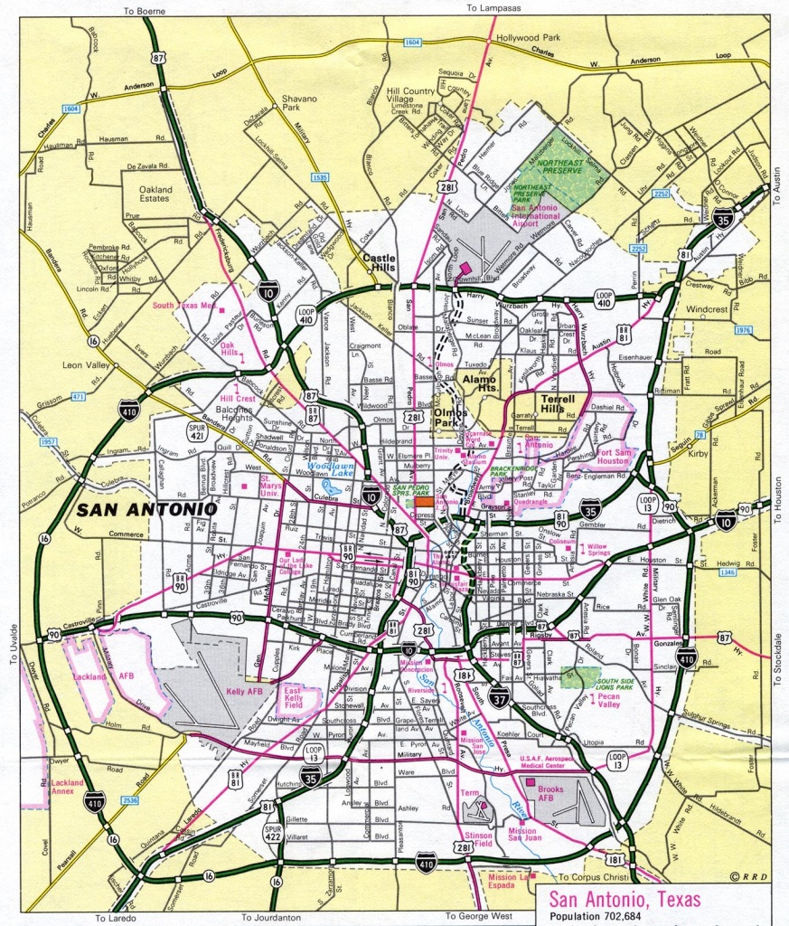 San Antonio Tx Map - Map Of San Antonio Tx (Texas - Usa) - Map Of San Antonio Texas Area