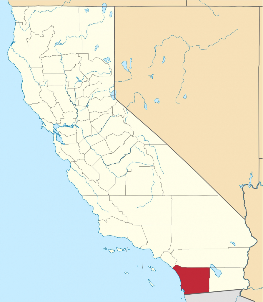 San Diego On Map 2000Px Of California Highlighting County Svg - San Diego On The Map Of California