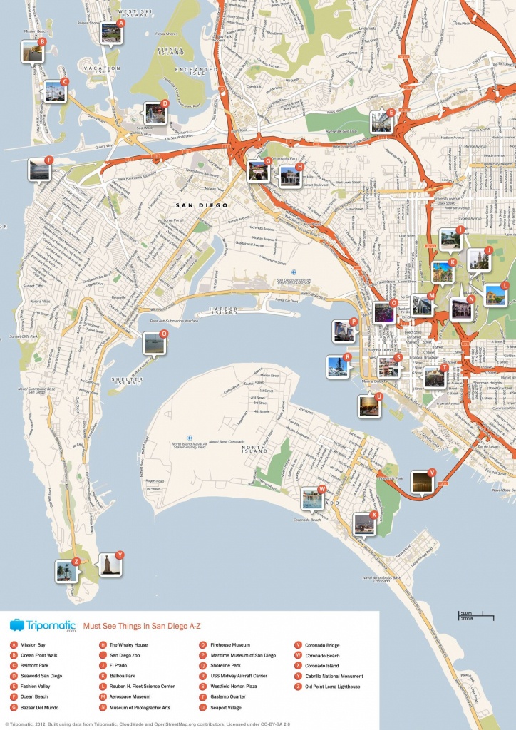 San Diego Printable Tourist Map | Favorite Places &amp;amp; Spaces | San - San Diego Attractions Map Printable