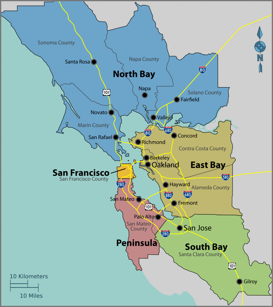 San Francisco Bay Area - Wikipedia - San Francisco Bay Area Map California