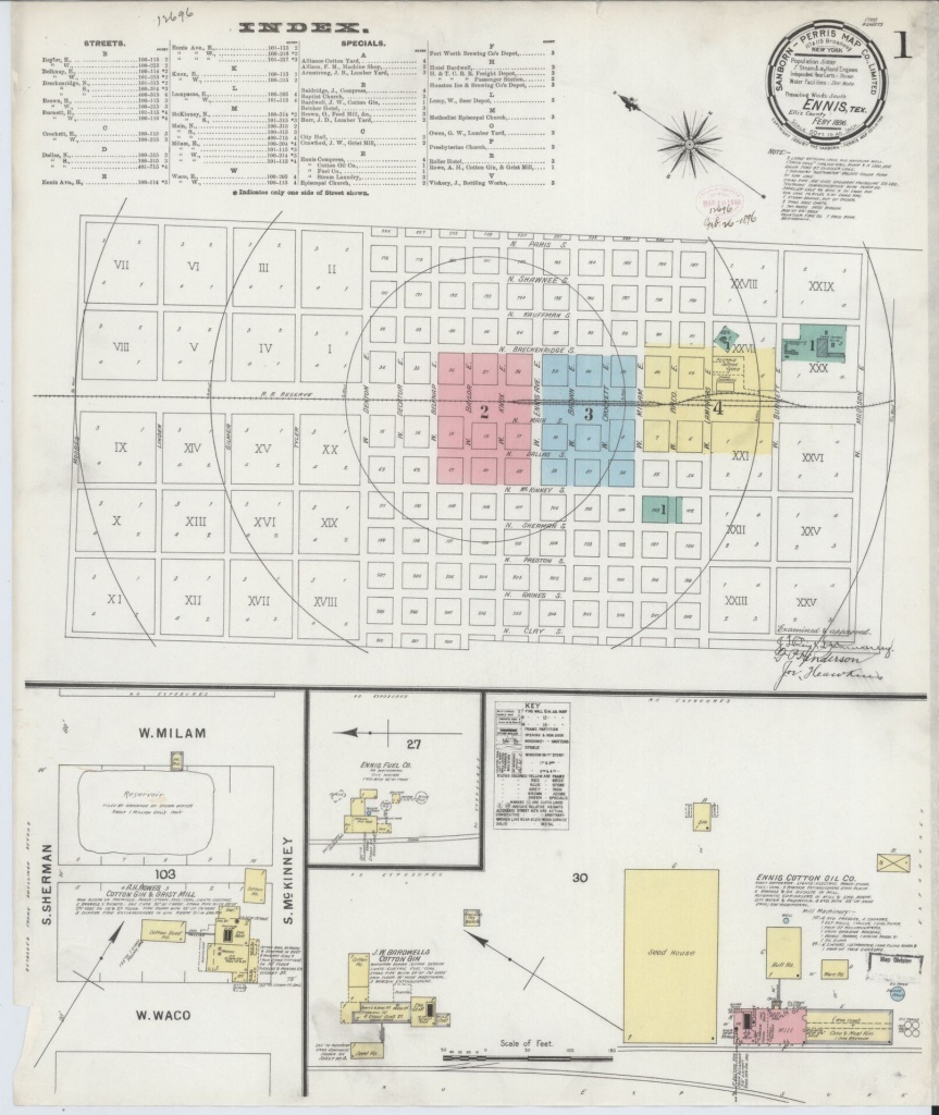 Ennis Texas Map Printable Maps