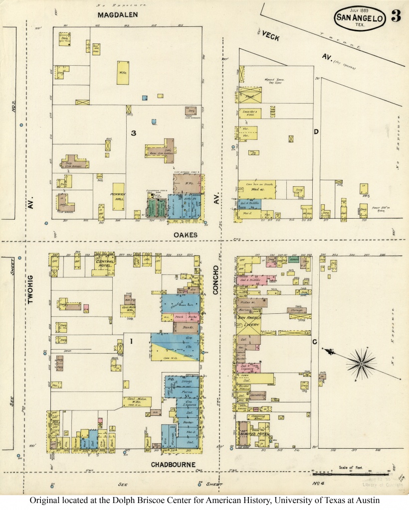 Sanborn Maps Of Texas - Perry-Castañeda Map Collection - Ut Library - Snyder Texas Map