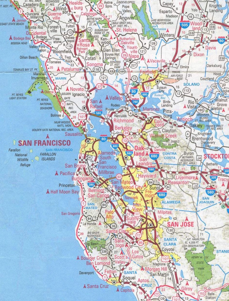 Sanfrancisco Bay Area And California Maps | English 4 Me 2 - San Francisco Bay Area Map California