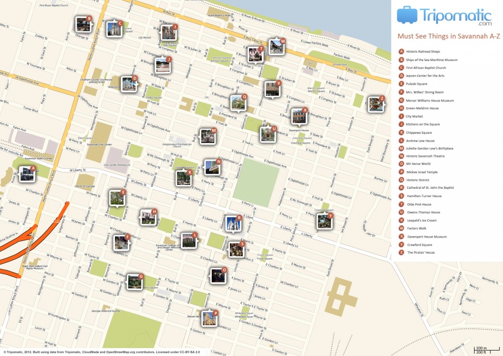 Savannah Printable Tourist Map In 2019 | Free Tourist Maps - Printable Map Of Savannah