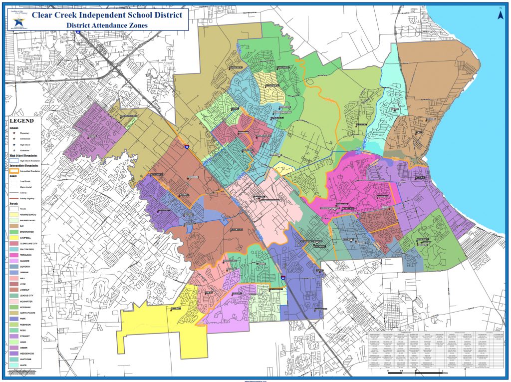 School Attendance Zones - Clear Creek - Texas School District Map