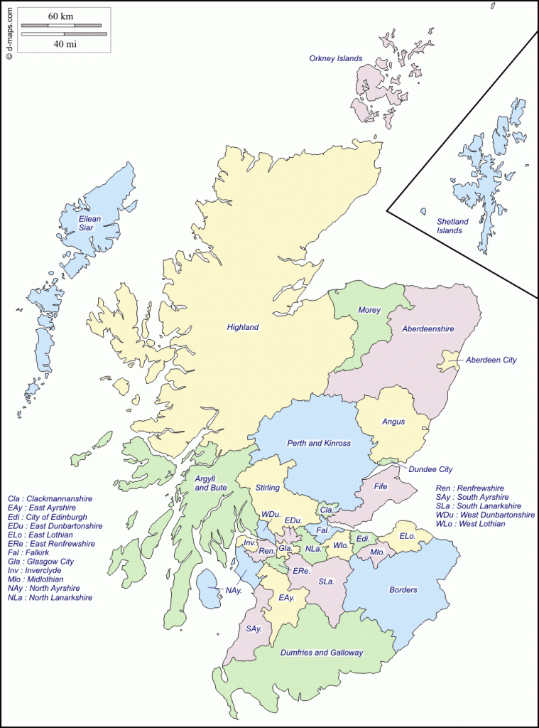 Scotland : Free Map, Free Blank Map, Free Outline Map, Free Base Map - Printable Map Skye