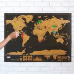 Scratch Map Deluxe | Scratch Off Wall Maps | Uncommongoods   Texas Scratch Off Map