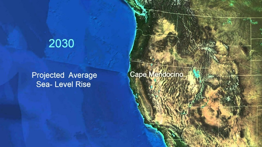Sea-Level Rise For The Coasts Of California, Oregon, And Washington - California Sea Level Rise Map