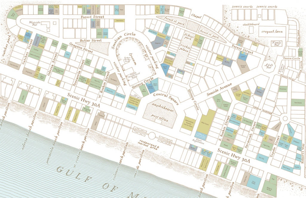 Seaside At 30, Midwest New Urbanism And Cnu21 - Nextstl - Where Is Seaside Florida On The Map