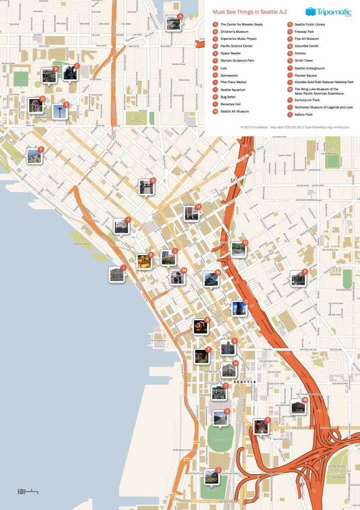 Seattle Printable Tourist Map | Free Tourist Maps ✈ | Seattle - Printable Map Of Downtown Seattle