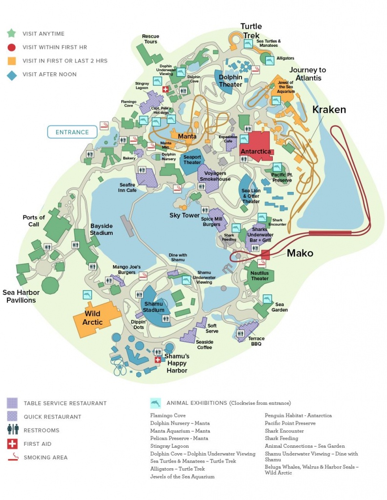 Seaworld® Orlando General Map | Disney Trip ✈ June 2019 - Florida Sea World Map
