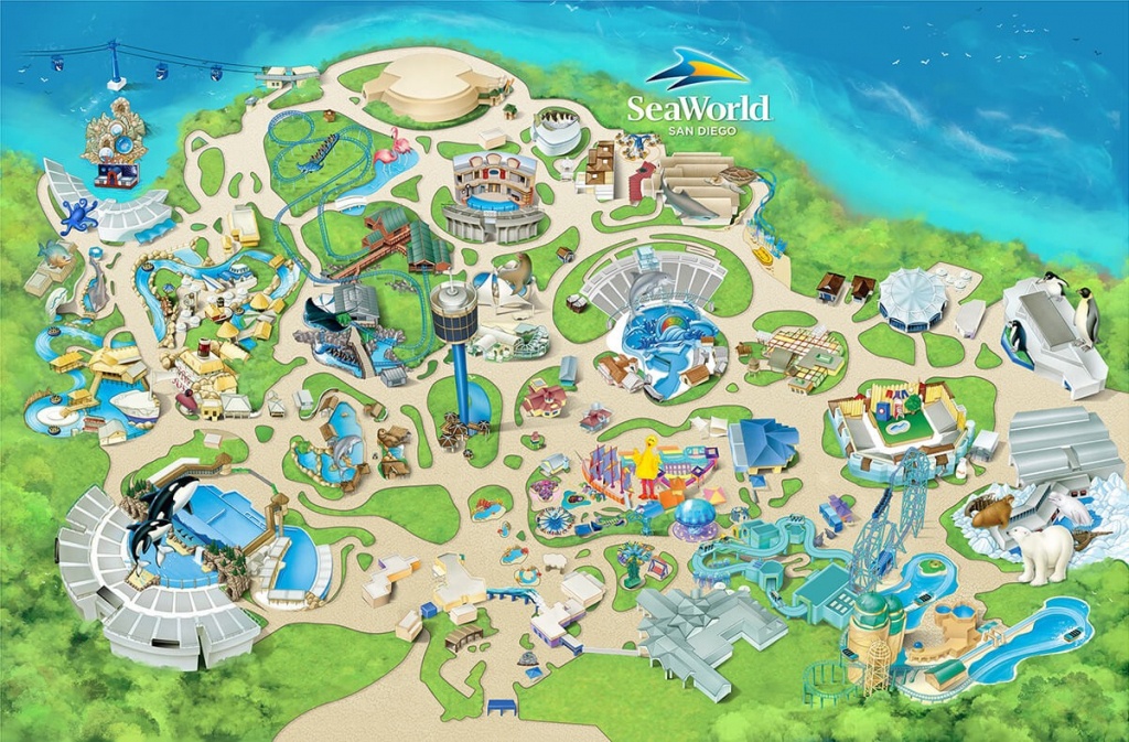 Seaworld San Diego Map Sea World 5 - World Wide Maps - Seaworld California Map