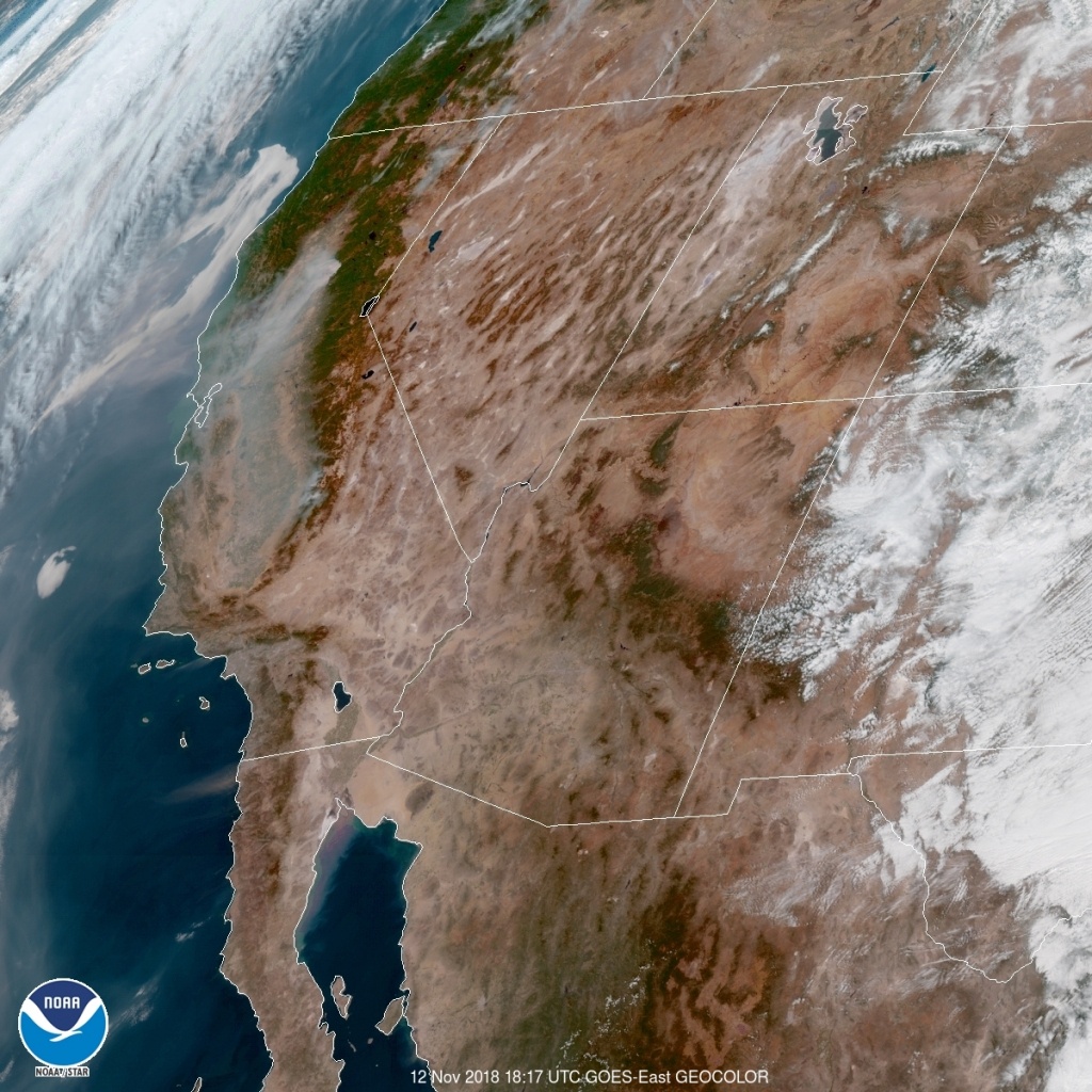 See What California Wildfire Smoke Looks Like From Space | Time - Live Satellite Map California