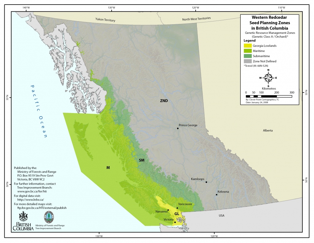 Seed Planning Zone Maps &amp;amp; Spatial Data - Province Of British Columbia - B Zone California Map