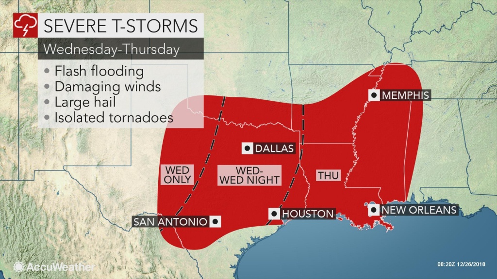 Severe Weather Poised To Threaten Southern Us Immediately After - Texas Radar Map