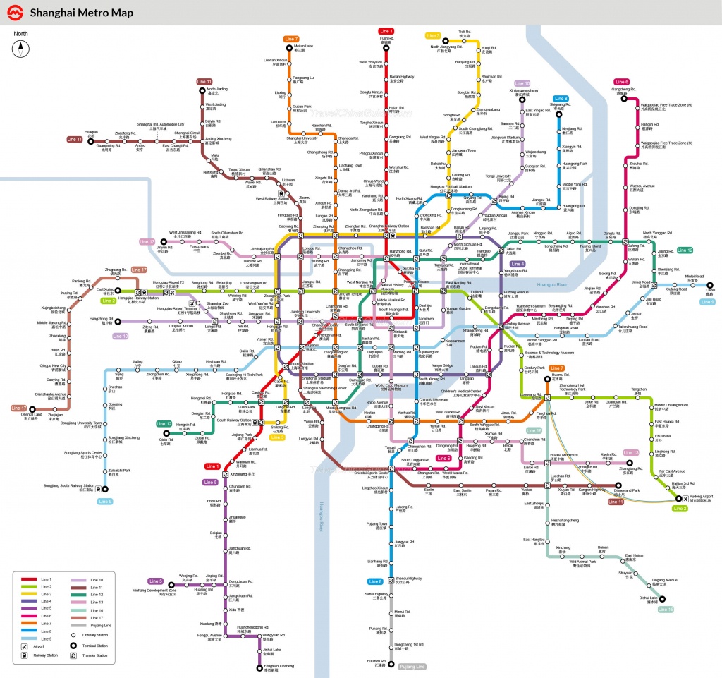 Shanghai Metro Maps, Printable Maps Of Subway, Pdf Download - Printable Metro Map
