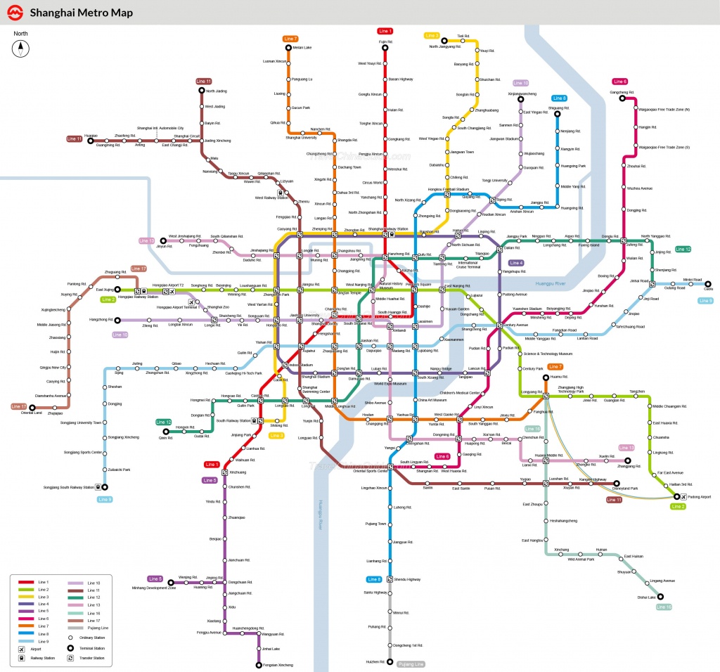 Shanghai Metro Maps, Printable Maps Of Subway, Pdf Download - Printable ...