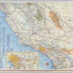 Shell Highway Map Of California (Southern Portion).   David Rumsey   Road Map Of Southern California