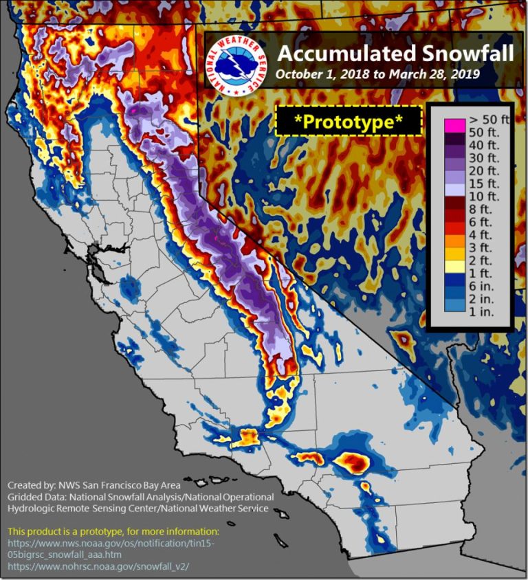 Sierra Nevada Snowpack At 162 Percent Of Normal California Water California Snowpack Map 768x844 
