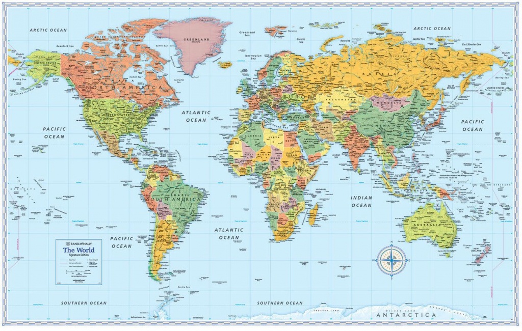 Signature Edition World Wall Maps In 2019 | Moon | World Map Poster - Printable Wall Map