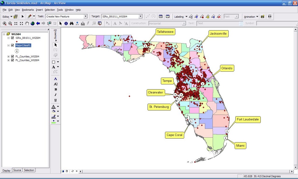 Sinkhole Frequency Map Florida | Woestenhoeve - Florida Sinkhole Map 2018