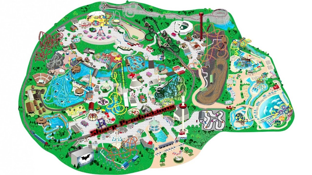 Six Flags Great America (Interactive Map!) - Youtube - Six Flags Great America Printable Park Map