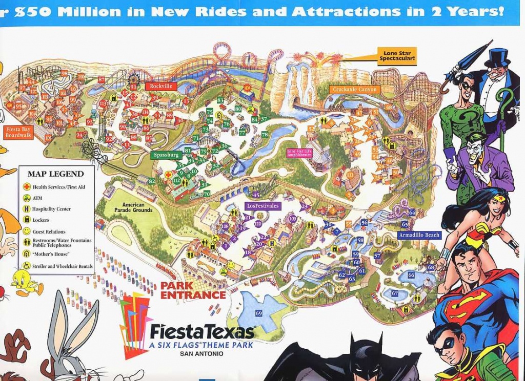 6 Flags Fiesta Texas Calendar Rea Leland