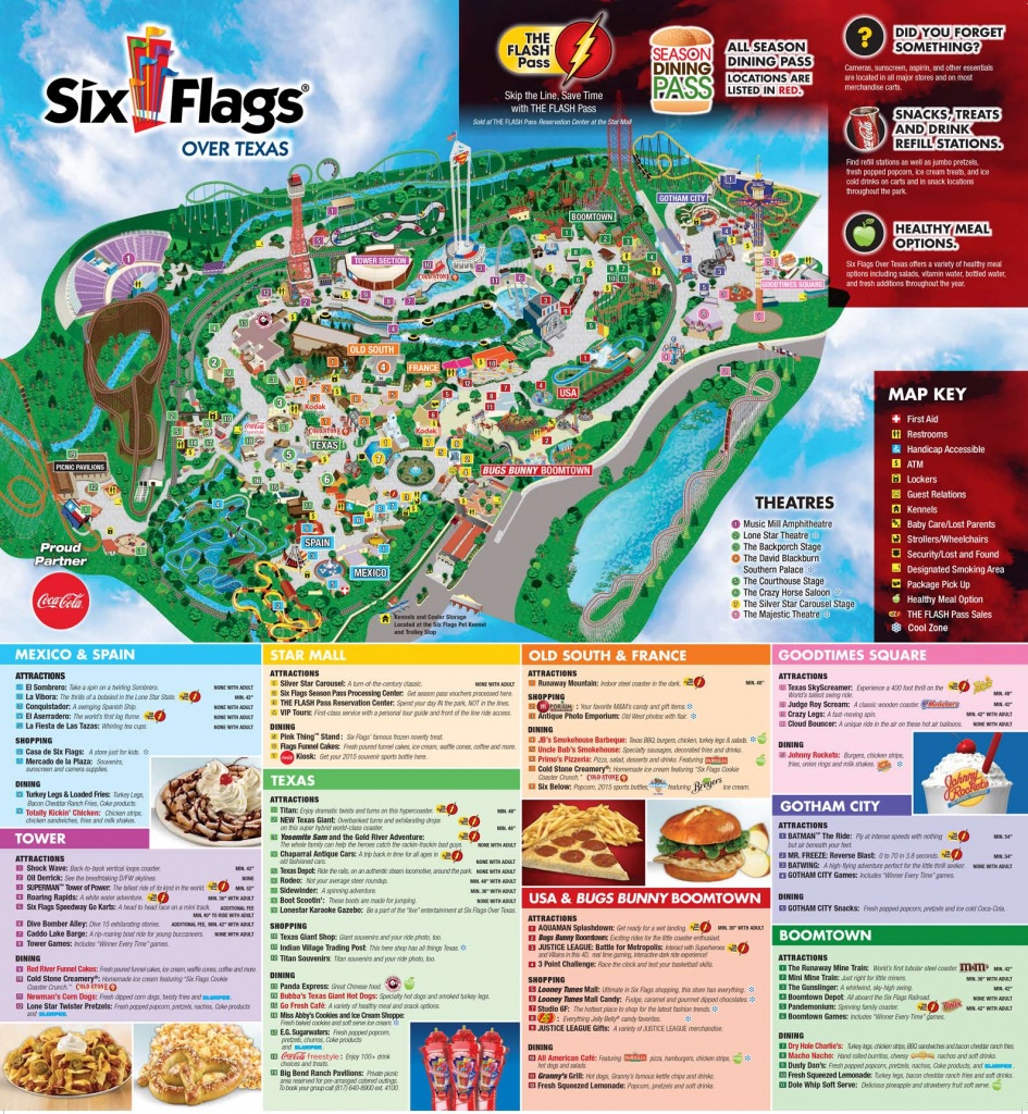 Six Flags Fiesta Texas Map 2018 Printable Maps