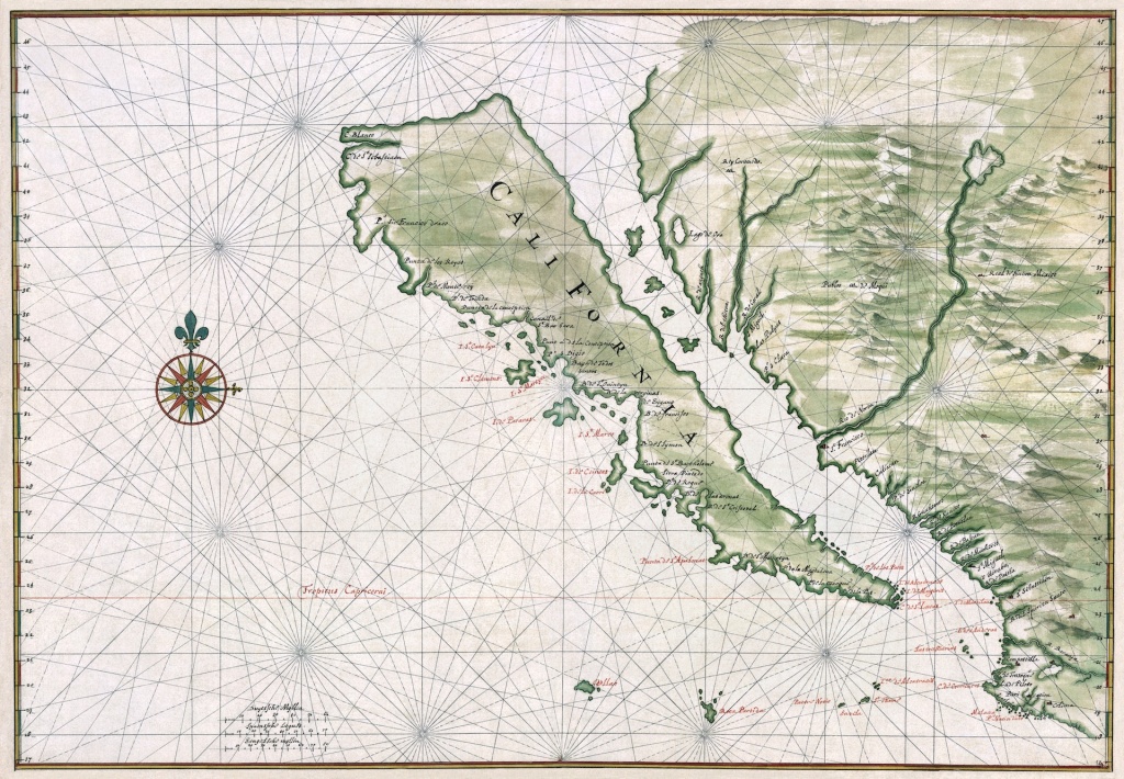 Six Strange Maps Of California | Kcet - Early California Maps