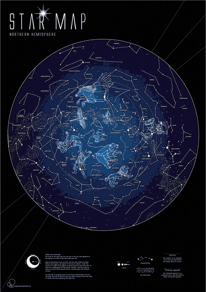 Skymaps: Astronomy Posters - Printable Sky Map