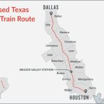 Some Texans Dodge Bullet Train, Others Are Square In Its Path | The   High Speed Rail Texas Route Map