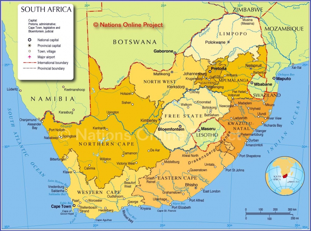 South Africa Maps | Printable Maps Of South Africa For Download - Printable Map Of South Africa