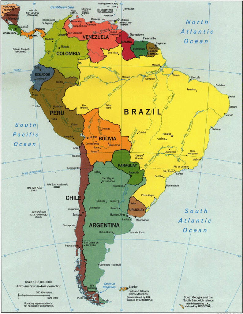 South America Atlas, South America Maps,south America Country Maps - Printable Map Of South America