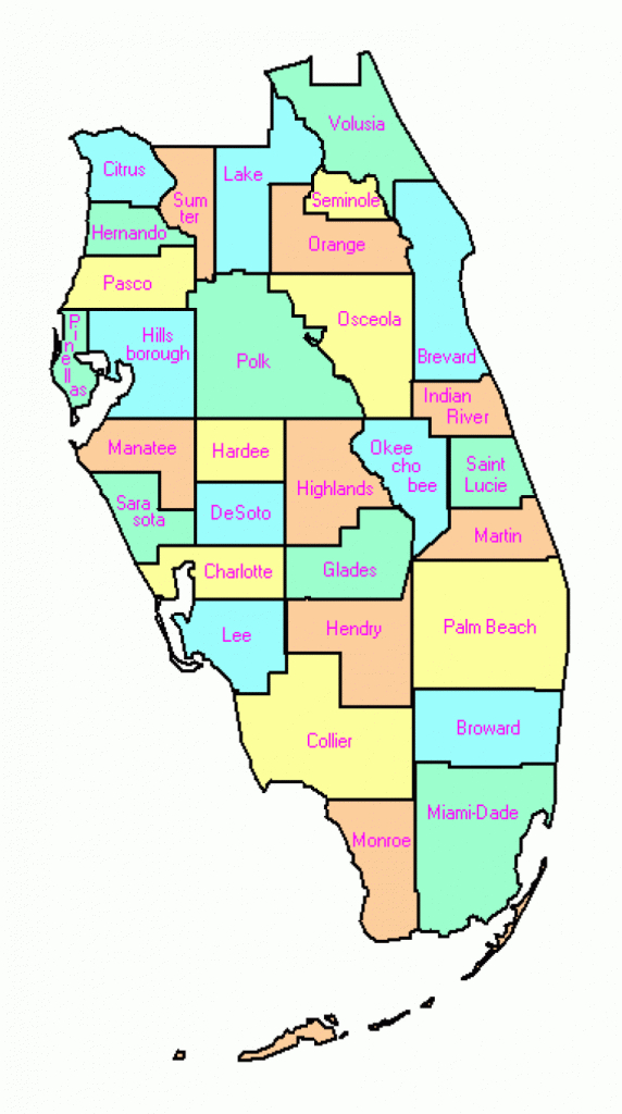 South And Central Florida County Trip Reports Within Broward County - Central Florida County Map