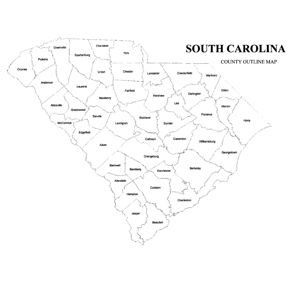 South Carolina Counties Map And Travel Information | Download Free - South Carolina County Map Printable