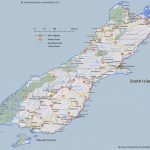 South Island Map   New Zealand Road Maps   New Zealand North Island Map Printable