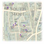 South Slope Breweries Locator Map     Printable Map Of Downtown Asheville Nc
