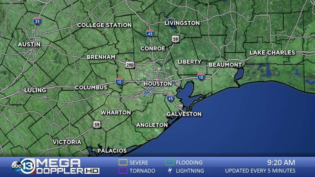 Southeast Texas Radar | Abc13 - Texas Satellite Weather Map