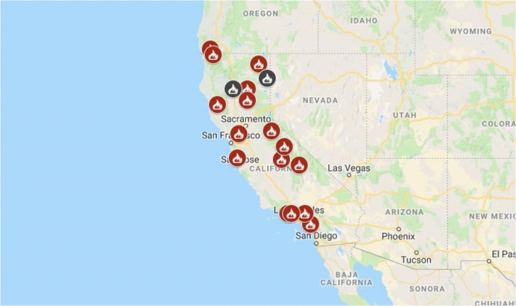 Southern California Fires Today Map Map See Where Wildfires Are - California Fires Map Today