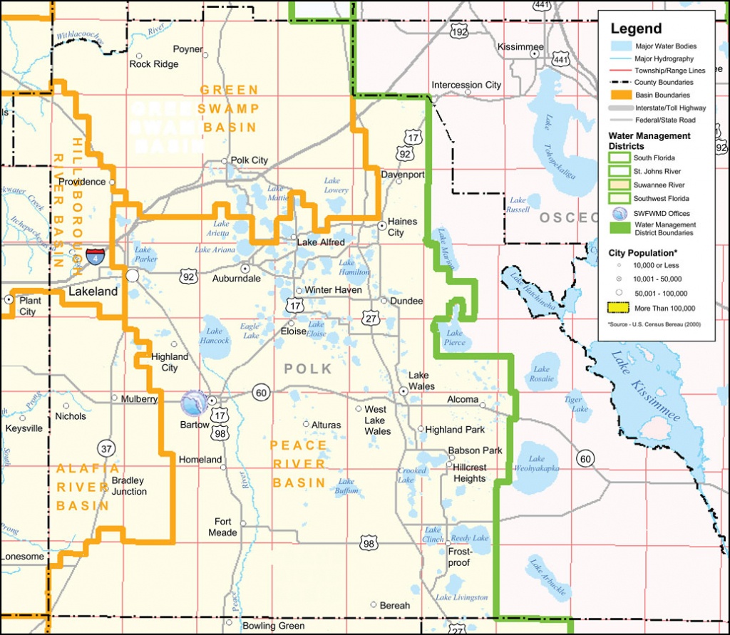 Southwest Florida Water Management District- Polk County, September - Dundee Florida Map