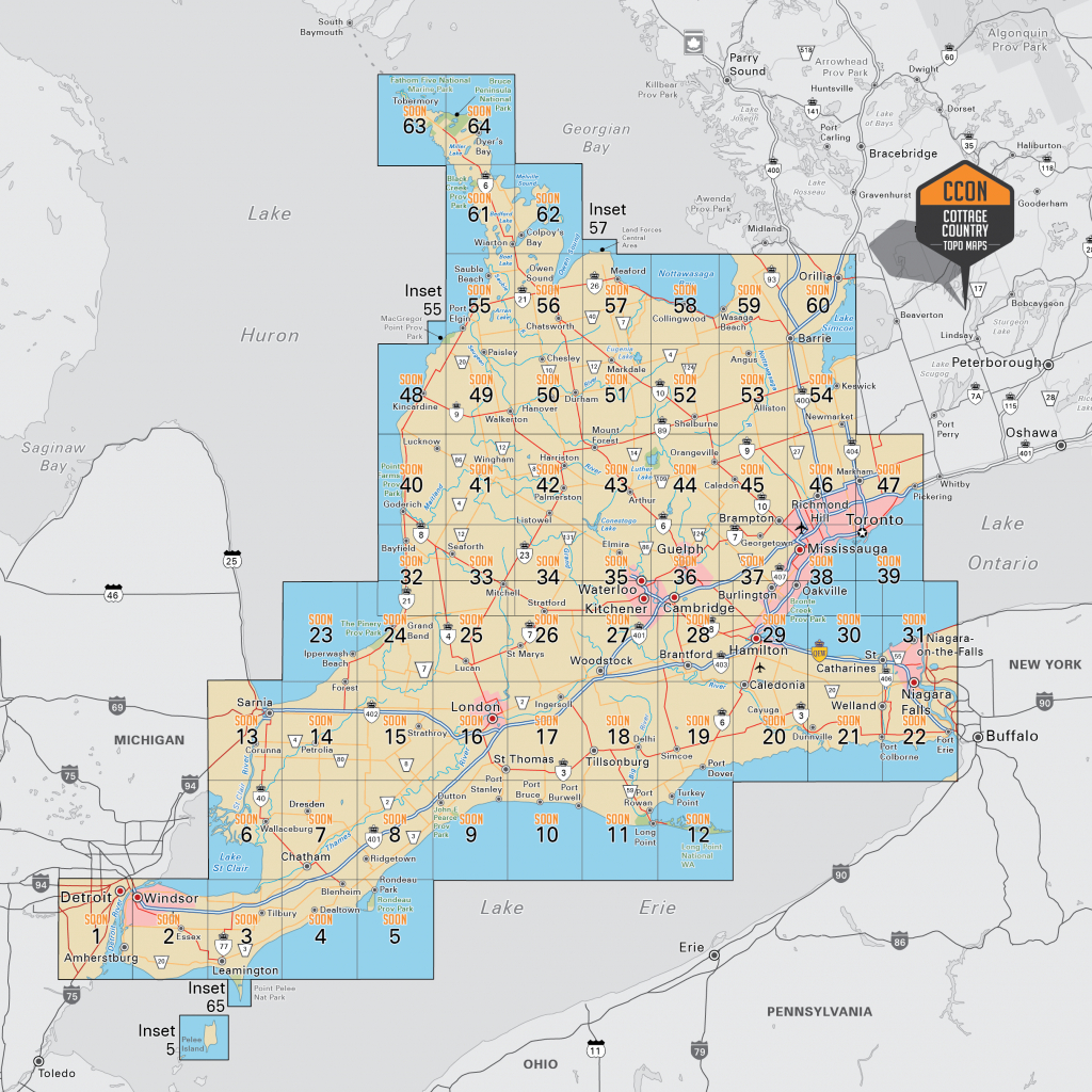 Southwestern Ontario - Southwest Region Map Printable